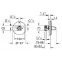 Смеситель для ванны 2 в 1 Grohe Grohtherm 1000 New хром 34573000
