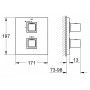 Смеситель для душа Grohe Grohtherm Cube хром 19959000