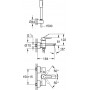 Смеситель для ванны Grohe Lineare New хром 33850001