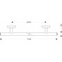 Полотенцедержатель Hansgrohe Logis Classic 41616000 76,5 см