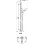 Штанга для душа Hansgrohe PuraVida Unica 27844000