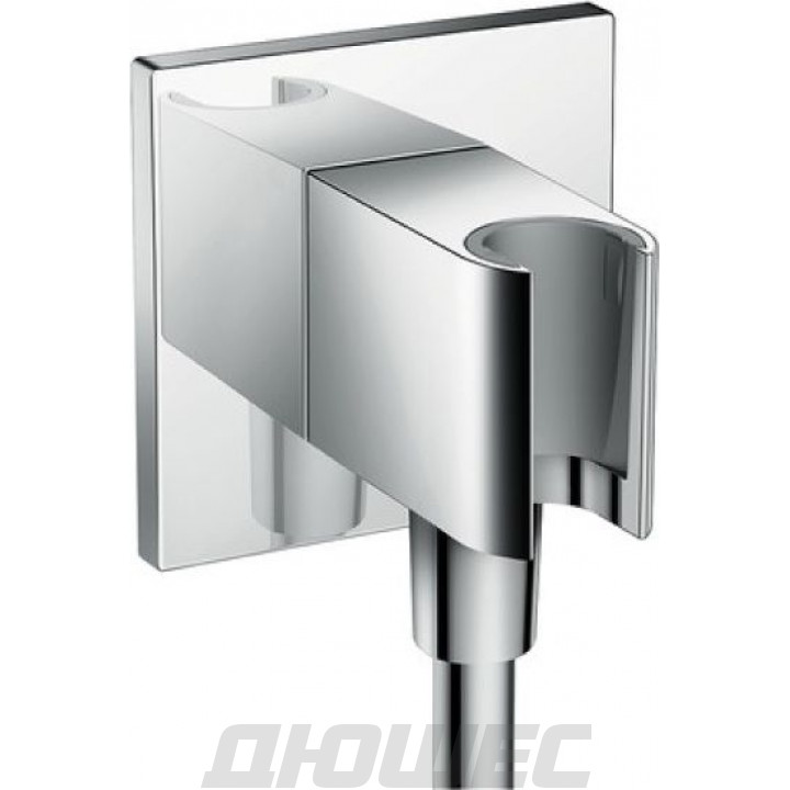 Шланговое подсоединение с держателем душа Hansgrohe Fixfit Porter Square 26486000