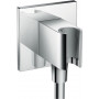 Шланговое подсоединение с держателем душа Hansgrohe Fixfit Porter Square 26486000