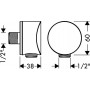Шланговое подсоединение Hansgrohe Fixfit 27453000