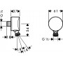 Шланговое подсоединение Hansgrohe Fixfit S 27506000