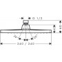 Верхний душ Hansgrohe Crometta E 26722000