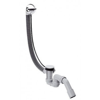 Слив-перелив для ванны Hansgrohe Flexaplus 58143000 с накладками 58185,1 1/2", хром