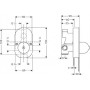 Скрытая часть смесителя для ванны Hansgrohe Focus 31741180