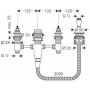 Скрытая часть смесителя для ванны Hansgrohe 13244180