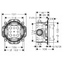 Монтажная коробка Hansgrohe Ibox Universal 01800180
