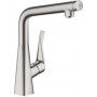 Смеситель для кухни Hansgrohe Metris Select 14883800 сталь
