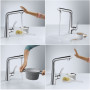 Смеситель для кухни Hansgrohe Metris Select 14883800 сталь