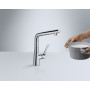 Смеситель для кухни Hansgrohe Metris Select 14883800 сталь