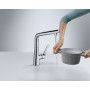 Смеситель для кухни Hansgrohe Metris Select 14883800 сталь