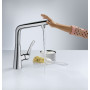 Смеситель для кухни Hansgrohe Metris Select 14883800 сталь