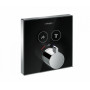 Термостат для душа Hansgrohe ShowerSelect 15738600 черный