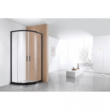 Душевой уголок 90х90 см Bravat Blackline BS090.1201B прозрачное