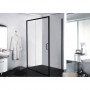 Душевой уголок 120х80 см Bravat Blackline BS120.3101B прозрачное