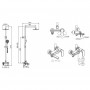 Душевая стойка Bravat Opal F6125183CP-A2-RUS
