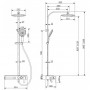 Душевая система 242 мм Bravat Meissen F6277312CP-A-ENG