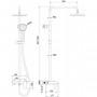 Душевая система 200 мм Bravat Pure F6335369CP-A-RUS