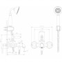 Смеситель для ванны Bravat Art F675109U-B1-RUS бронза