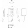 Душевая лейка Bravat Square P70143CP-RUS