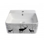 Раковина накладная Bronze de Luxe, Golden Deer 40х42 1060BD  