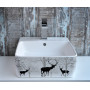 Раковина накладная Bronze de Luxe, Golden Deer 40х42 1060BD  