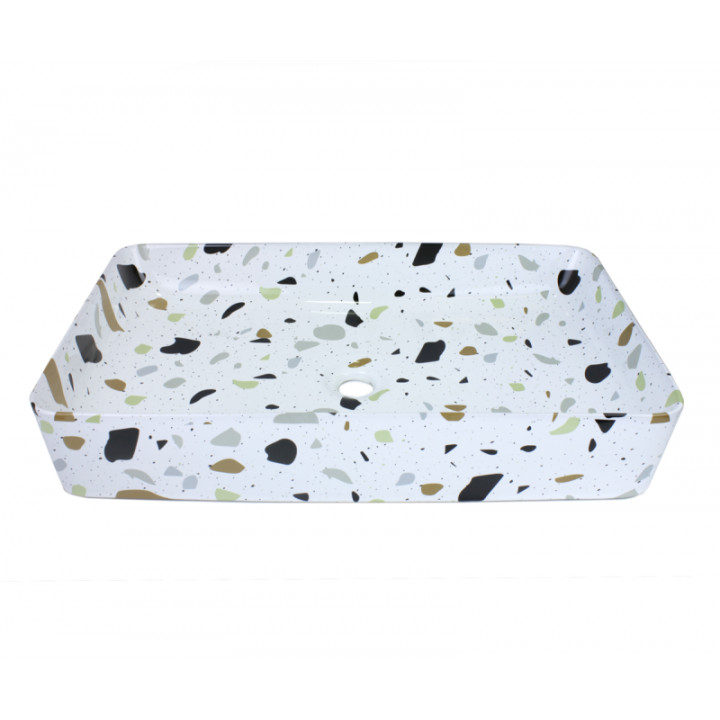 Раковина накладная Bronze de Luxe Terrazzo 60,5х35 1061TR 