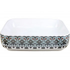 Раковина Bronze de Luxe Nordic 50х40 белая, синяя 2073 