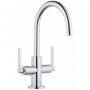 Смеситель для раковины с донным клапаном Kludi Nova Fonte Puristic 201180515 хром