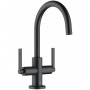 Смеситель для раковины с донным клапаном Kludi Nova Fonte Puristic 201183915 черный матовый
