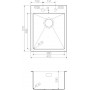 Мойка кухонная Omoikiri Akisame 41-IN 4973056 металлическая