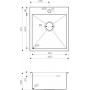 Мойка кухонная Omoikiri Akisame 46-IN 4973057 металлическая