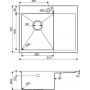 Мойка кухонная Omoikiri Akisame 65-IN-R 4973059 металлическая