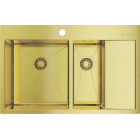 Мойка кухонная Omoikiri Akisame 78-2-LG-L 4973087 металлическая