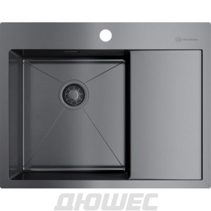 Мойка кухонная Omoikiri Akisame 65-GM-L 4973097 металлическая