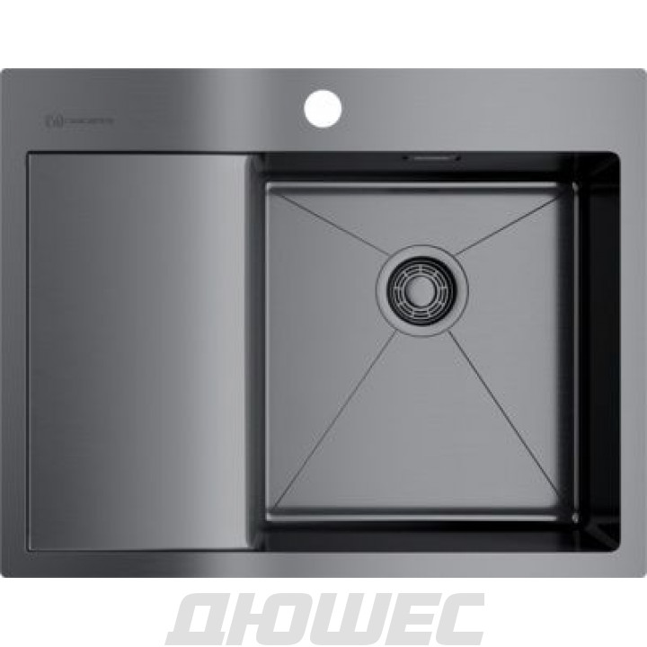 Мойка кухонная Omoikiri Akisame 65-GM-R 4973098 металлическая