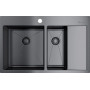Мойка кухонная Omoikiri Akisame 78-2-GM-L 4973101 металлическая