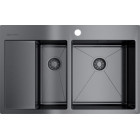Мойка кухонная Omoikiri Akisame 78-2-GM-R 4973102 металлическая