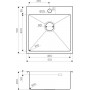 Мойка кухонная Omoikiri Akisame 51-LG 4973439 металлическая