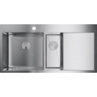 Мойка кухонная Omoikiri Akisame 100-2-IN-L 4973544 металлическая