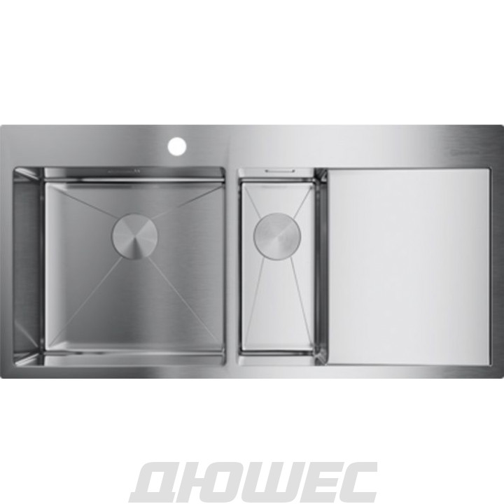 Мойка кухонная Omoikiri Akisame 100-2-IN-L 4973544 металлическая