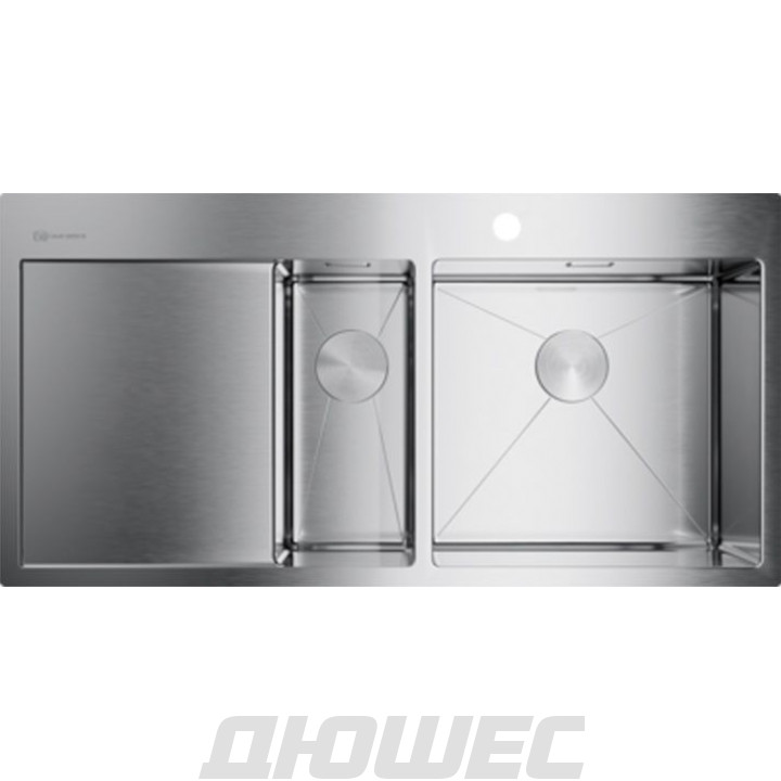 Мойка кухонная Omoikiri Akisame 100-2-IN-R 4973547 металлическая
