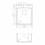 Мойка кухонная Omoikiri Akisame 41-LG 4993080 металлическая