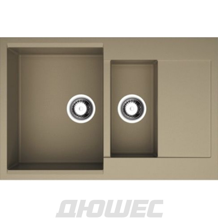Мойка кухонная Omoikiri Daisen 78-2-CA 4993331 из гранита бежевый