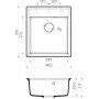 Мойка кухонная Omoikiri Daisen 46-CA 4993611 из гранита бежевый