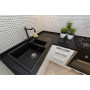 Мойка кухонная Omoikiri Daisen 78-2-BL 4993334 из гранита черный