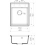 Мойка кухонная Omoikiri Daisen 42-GR 4993604 из гранита серый
